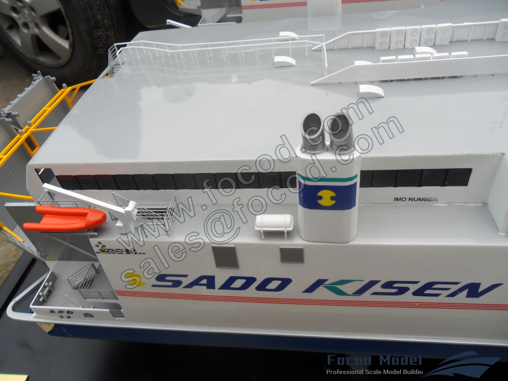 customized model of 85m WAVE PIERCING CATAMARAN